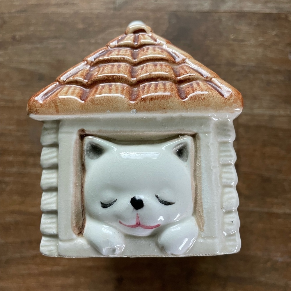 Takahashi Cathouse trinket/coin porcelain vintage San Francisco Folk Art